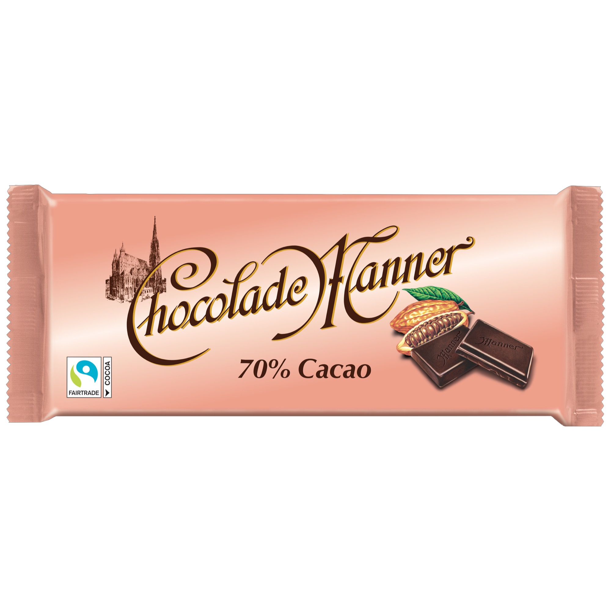 Manner Chocolade Cacao 70% 150g