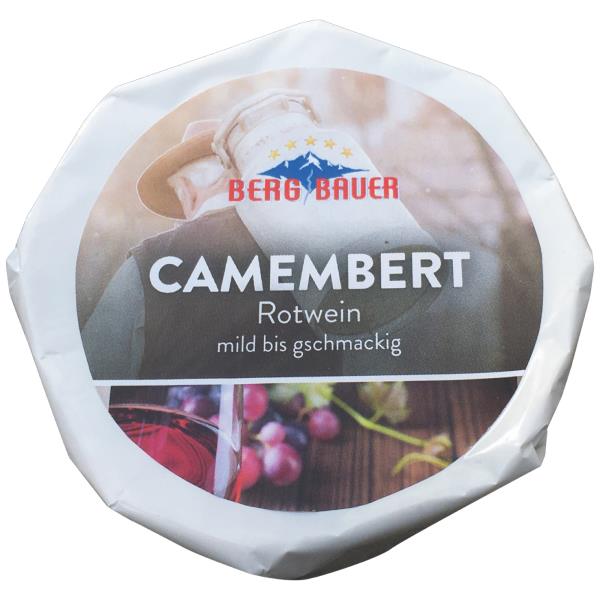 Bergbauer Camembert s červeným vínom 125g