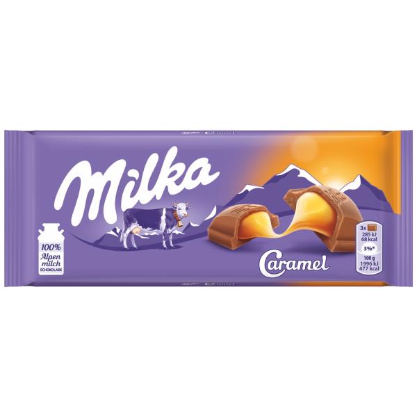 Milka čokoláda 100g karamel