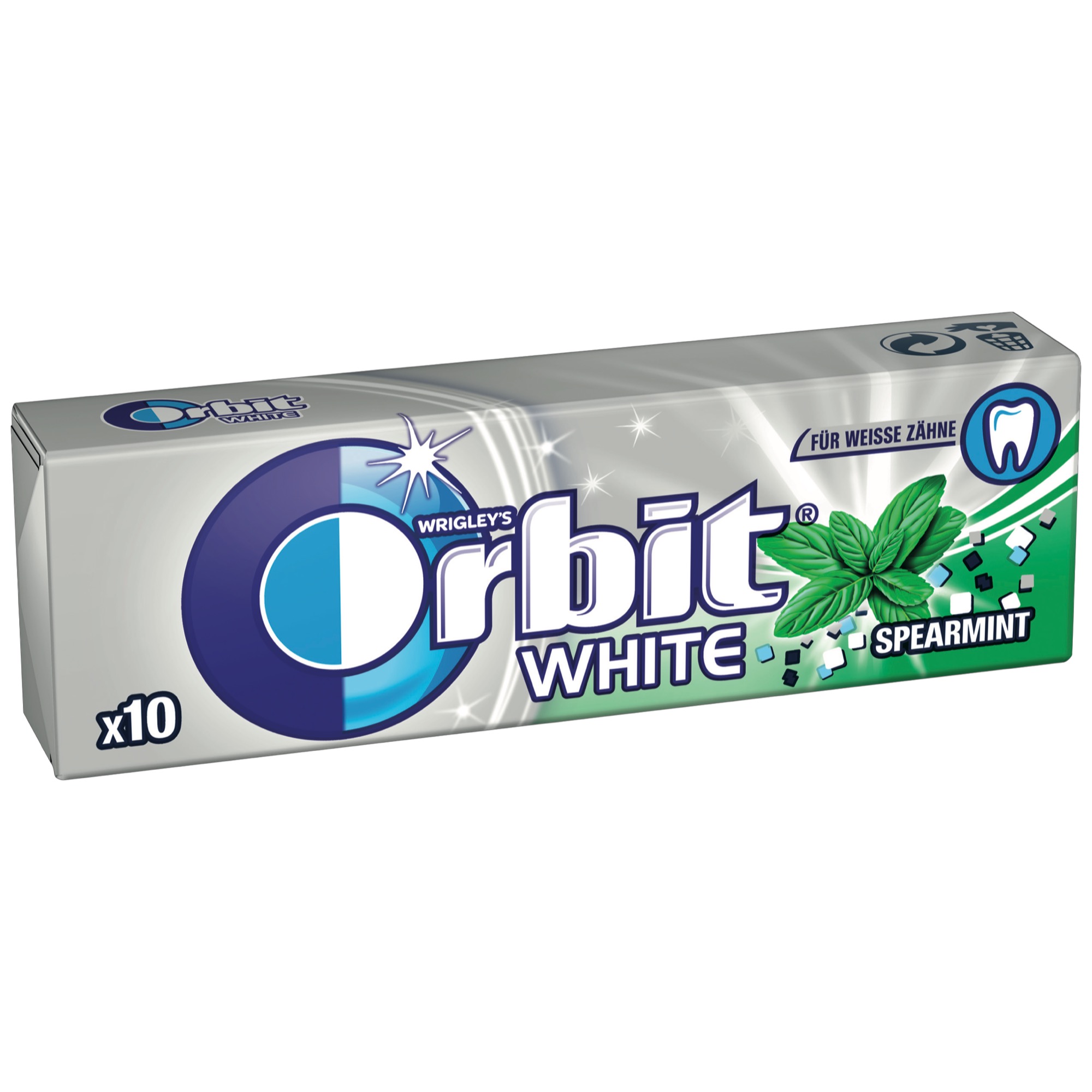 Orbit White Dragee Single 14g, Spearmint