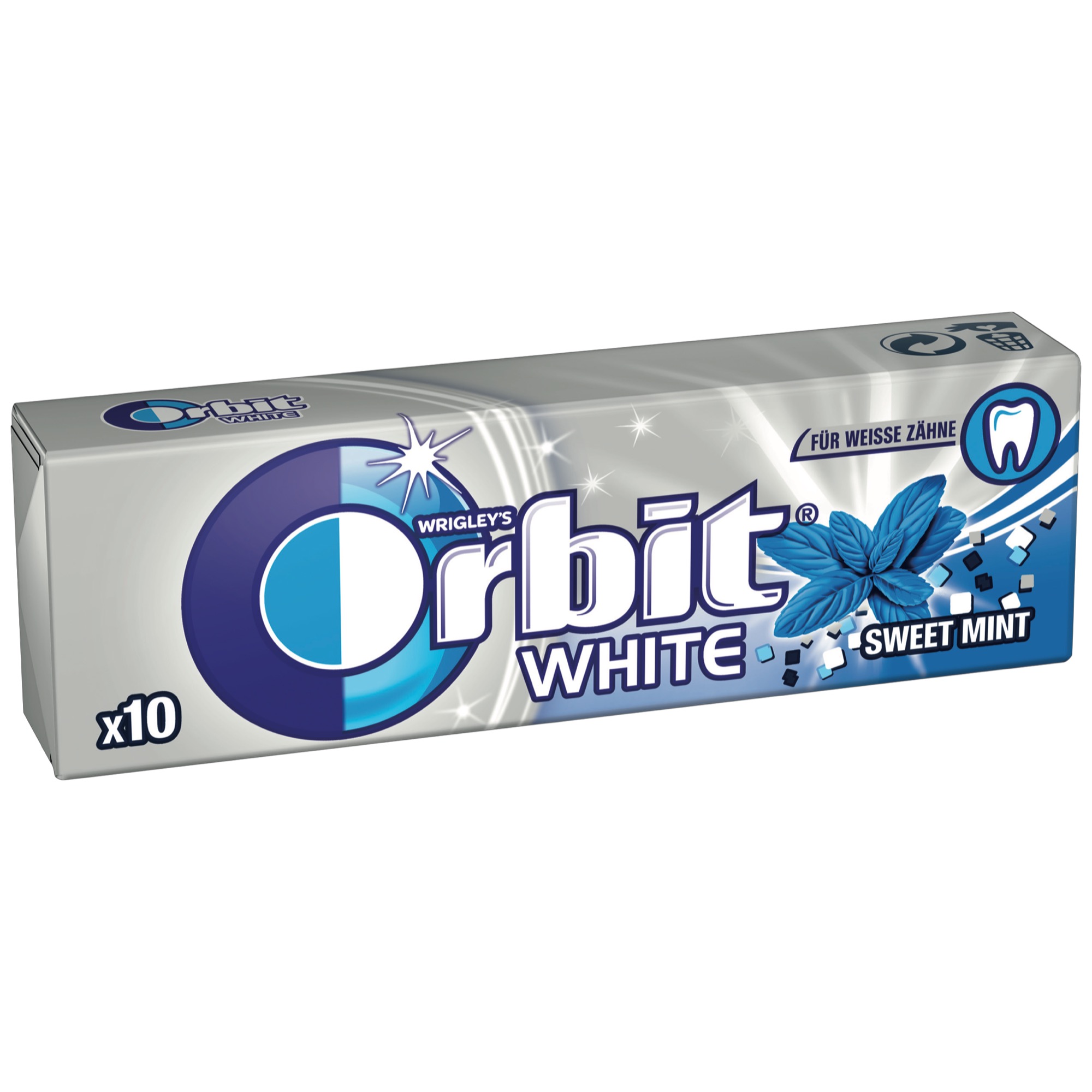 Orbit White Dragee Single 14g,Sweet Mint