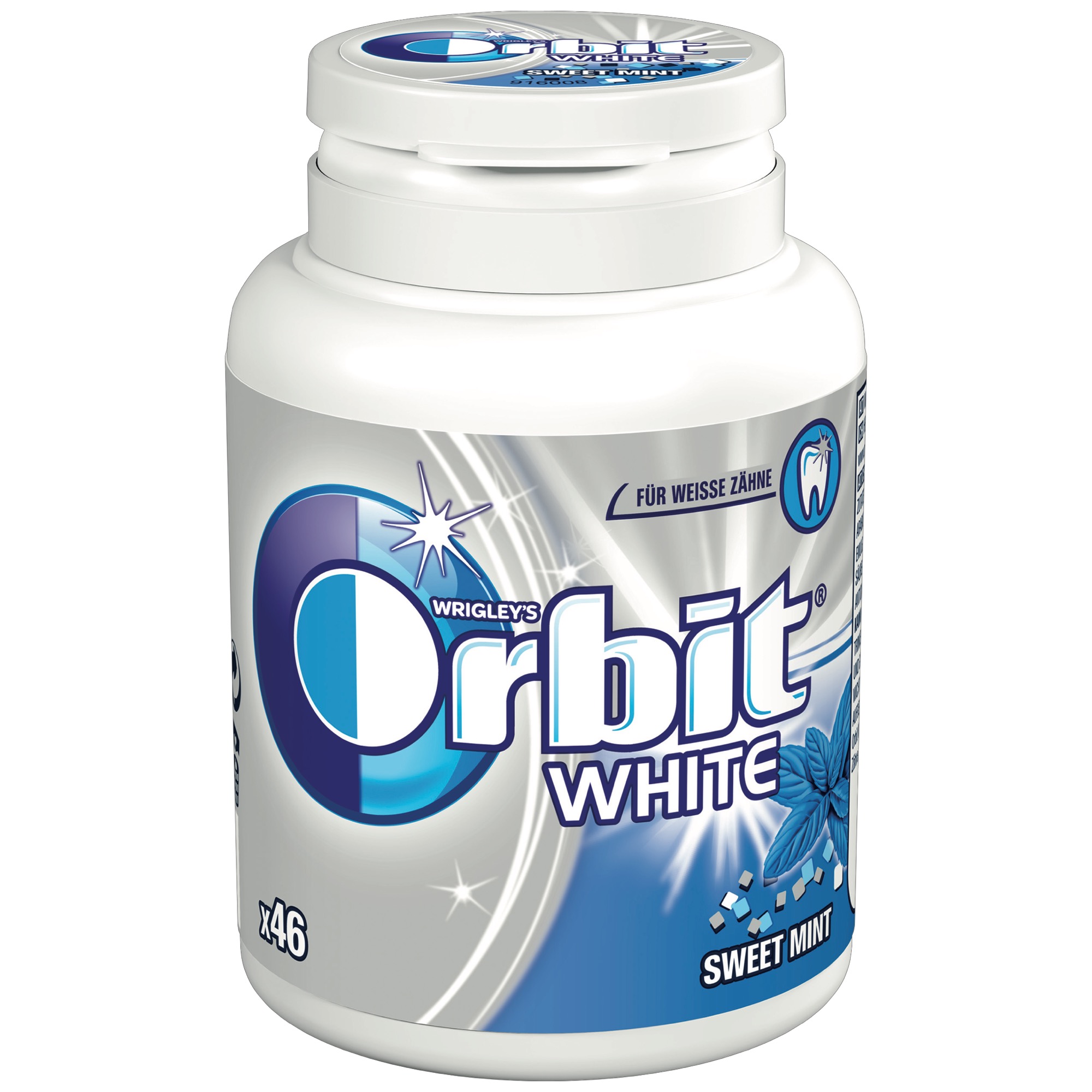 Orbit White Bottle 46 Dragees,Sweet Mint