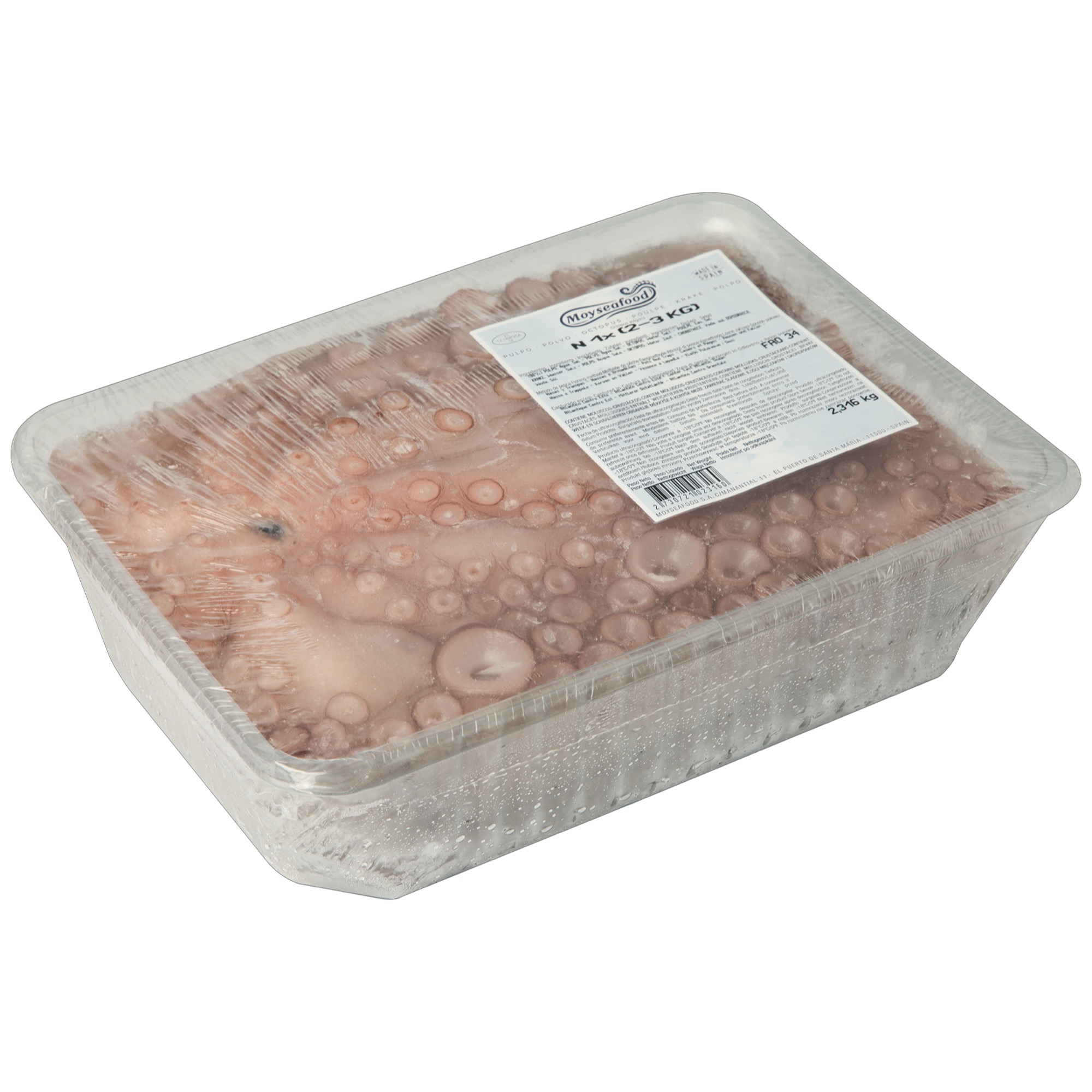 Chobotnica Pulpo mraz. 1-2kg tácka