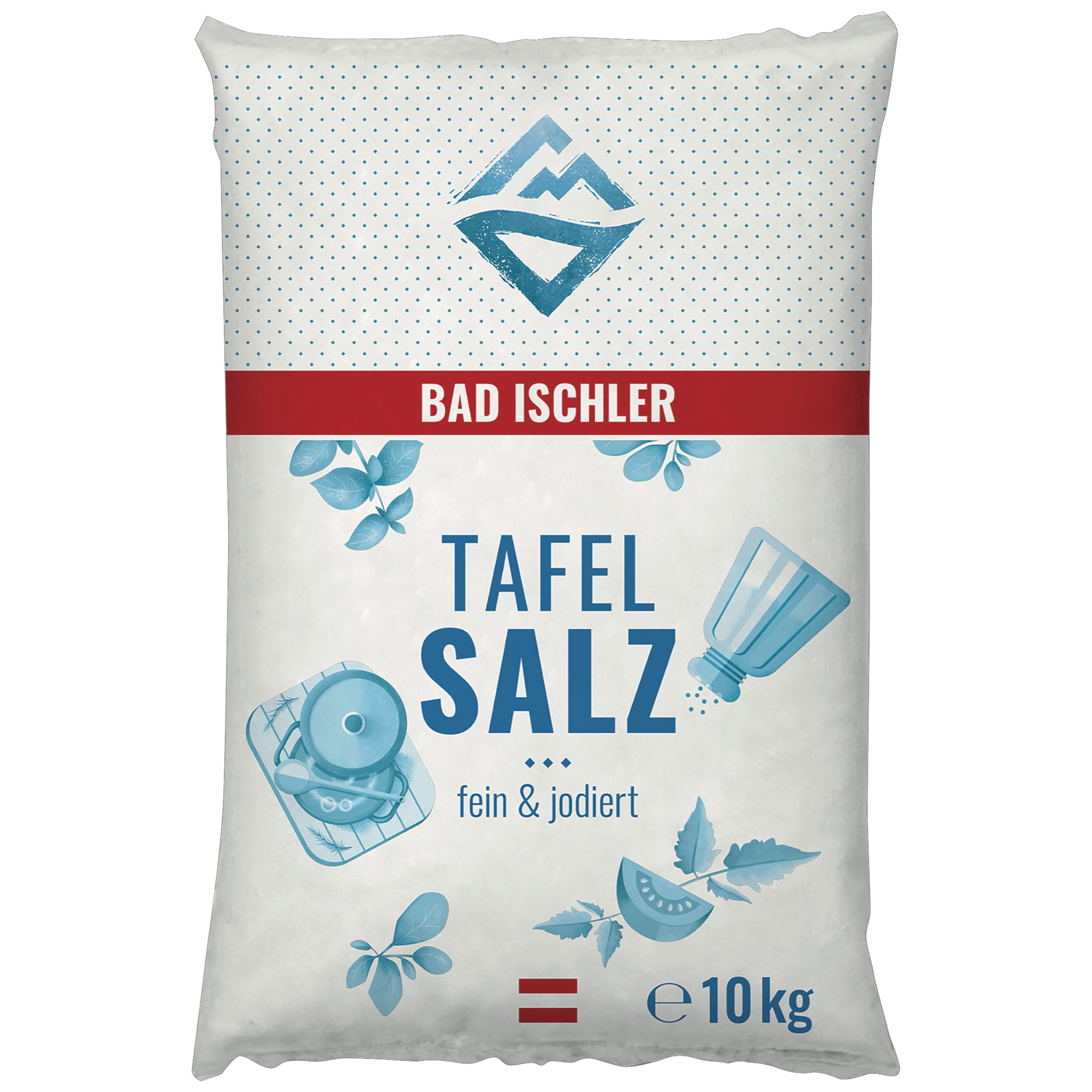 Bas Ischler soľ jemná jod. vrecko 10kg