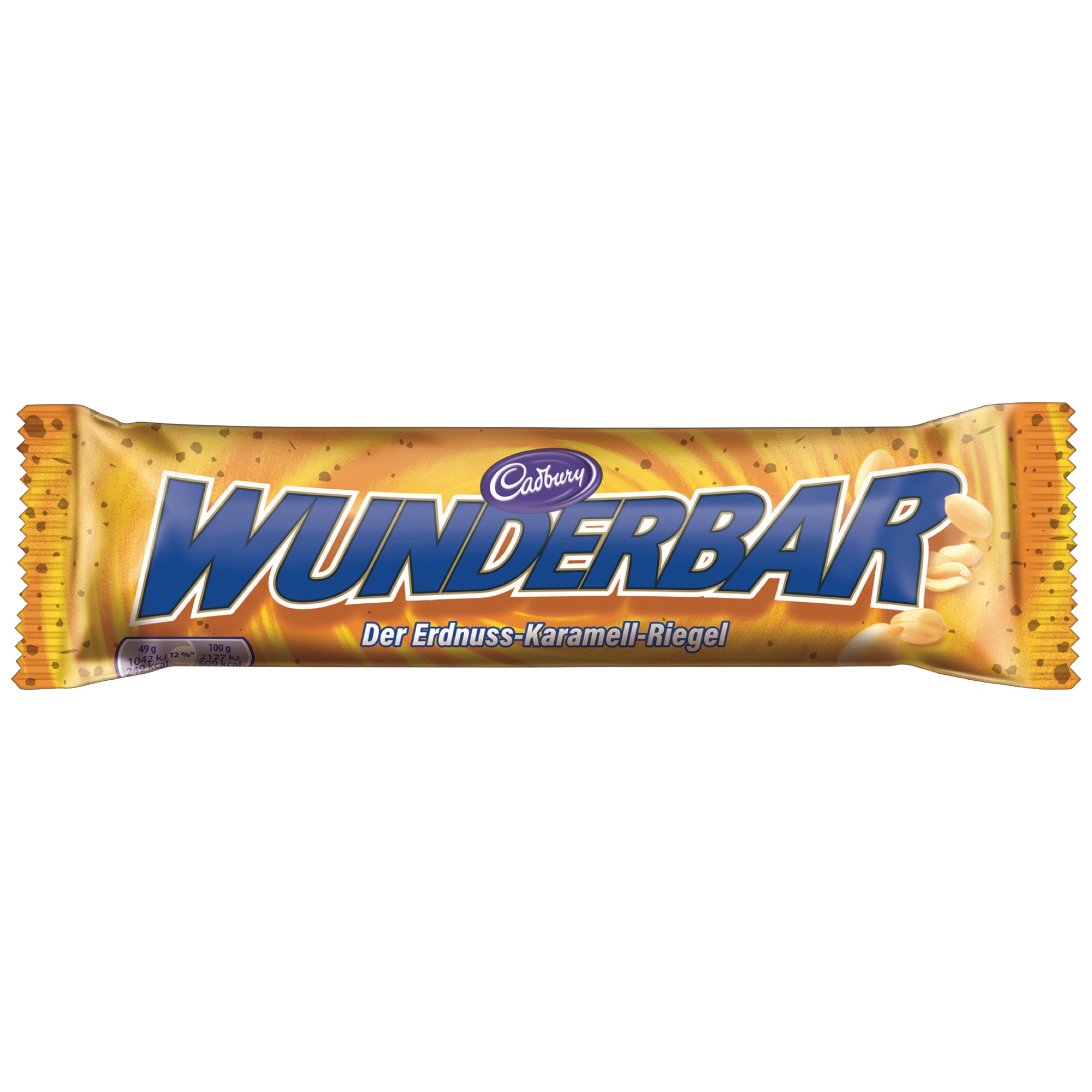 Cadbury Wunderbar 49g arašidy karamel