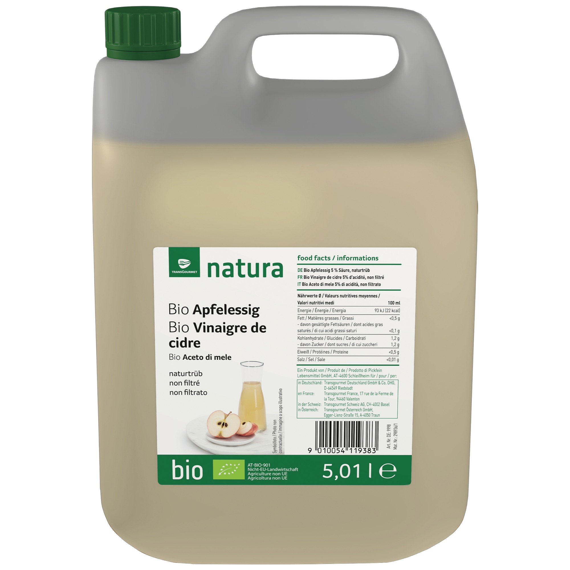 Natura Bio jablkový ocot 5% 5,01L
