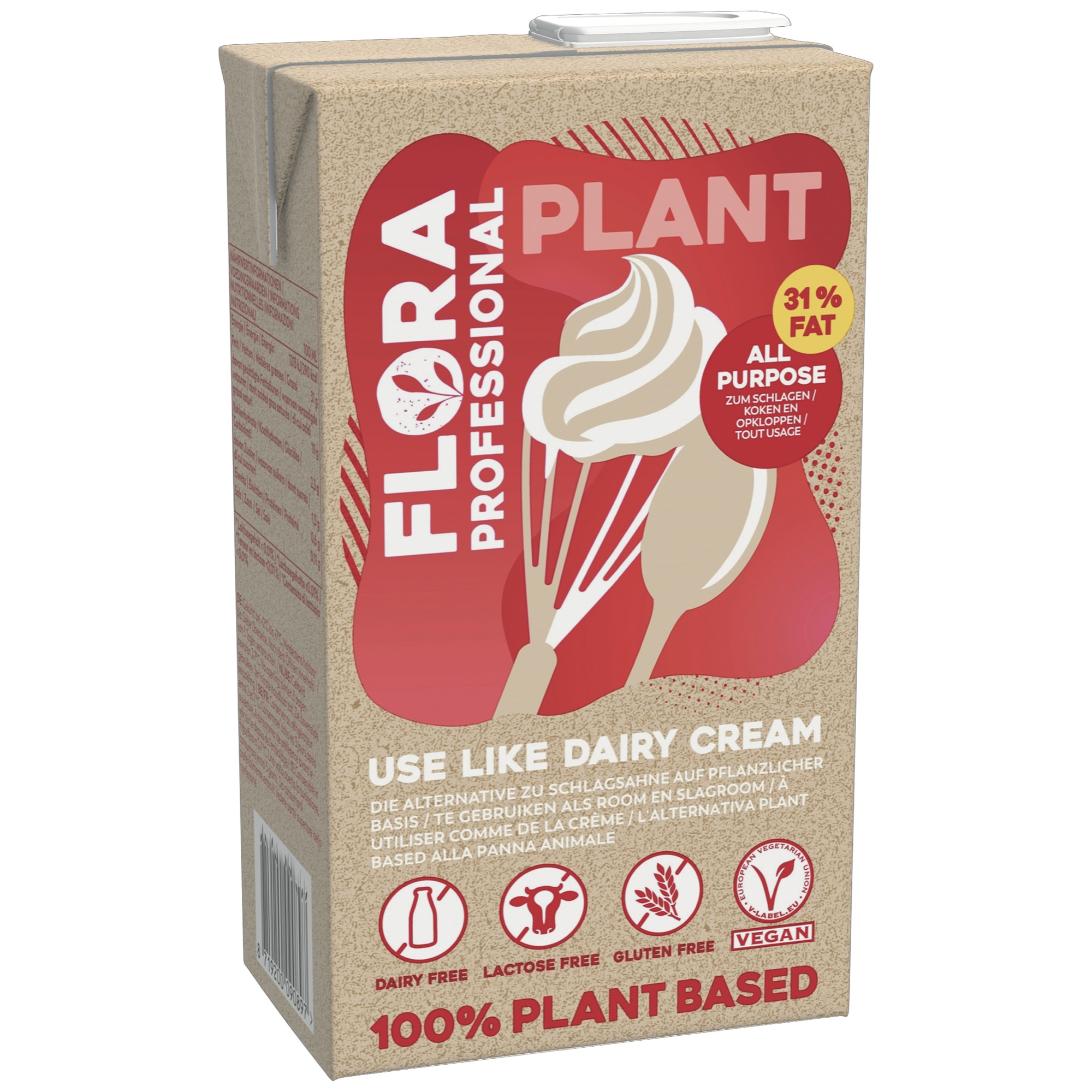 Flora Prof. Plant na šľahanie 31% 1l