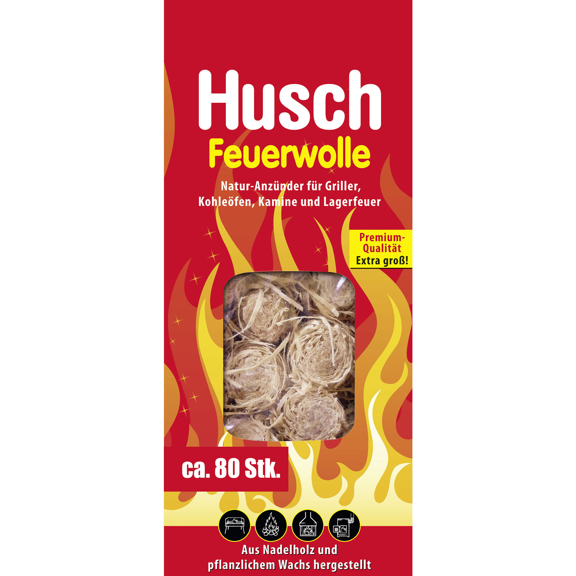 Husch Feuerwolle 1kg