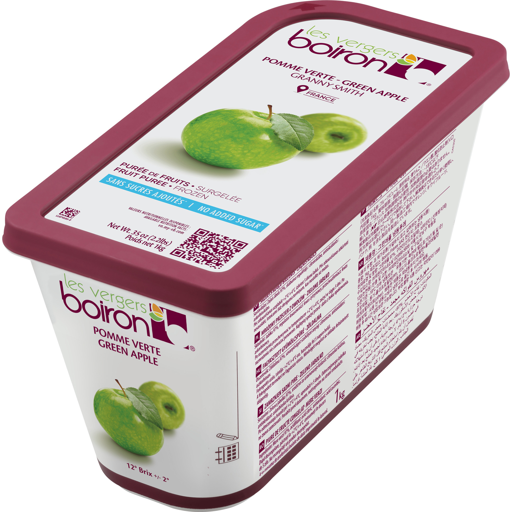 Boiron Fruchtpü.grüner Apfel 100% TK 1kg