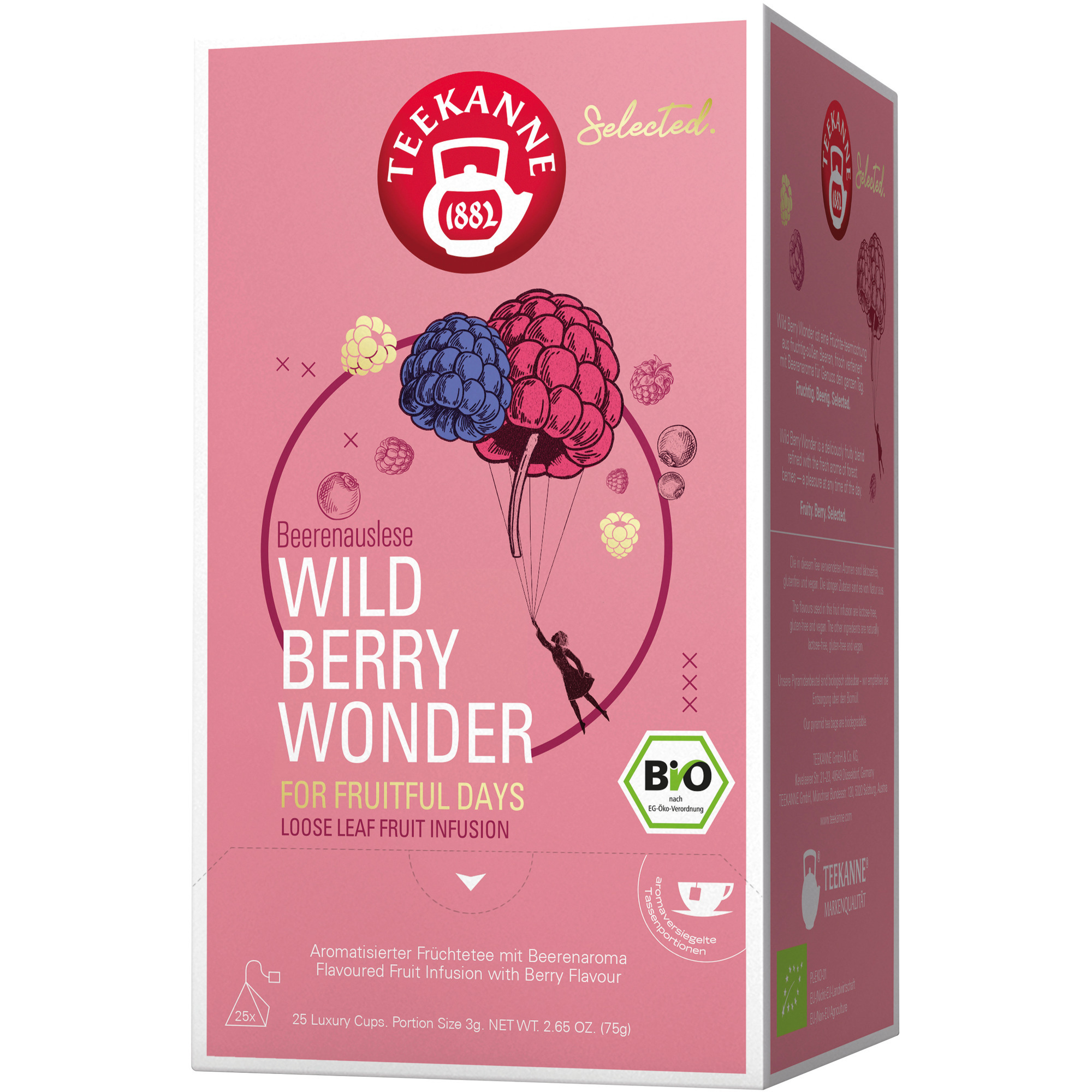 Teekanne Bio Luxury Cup 25er, Wild Berry