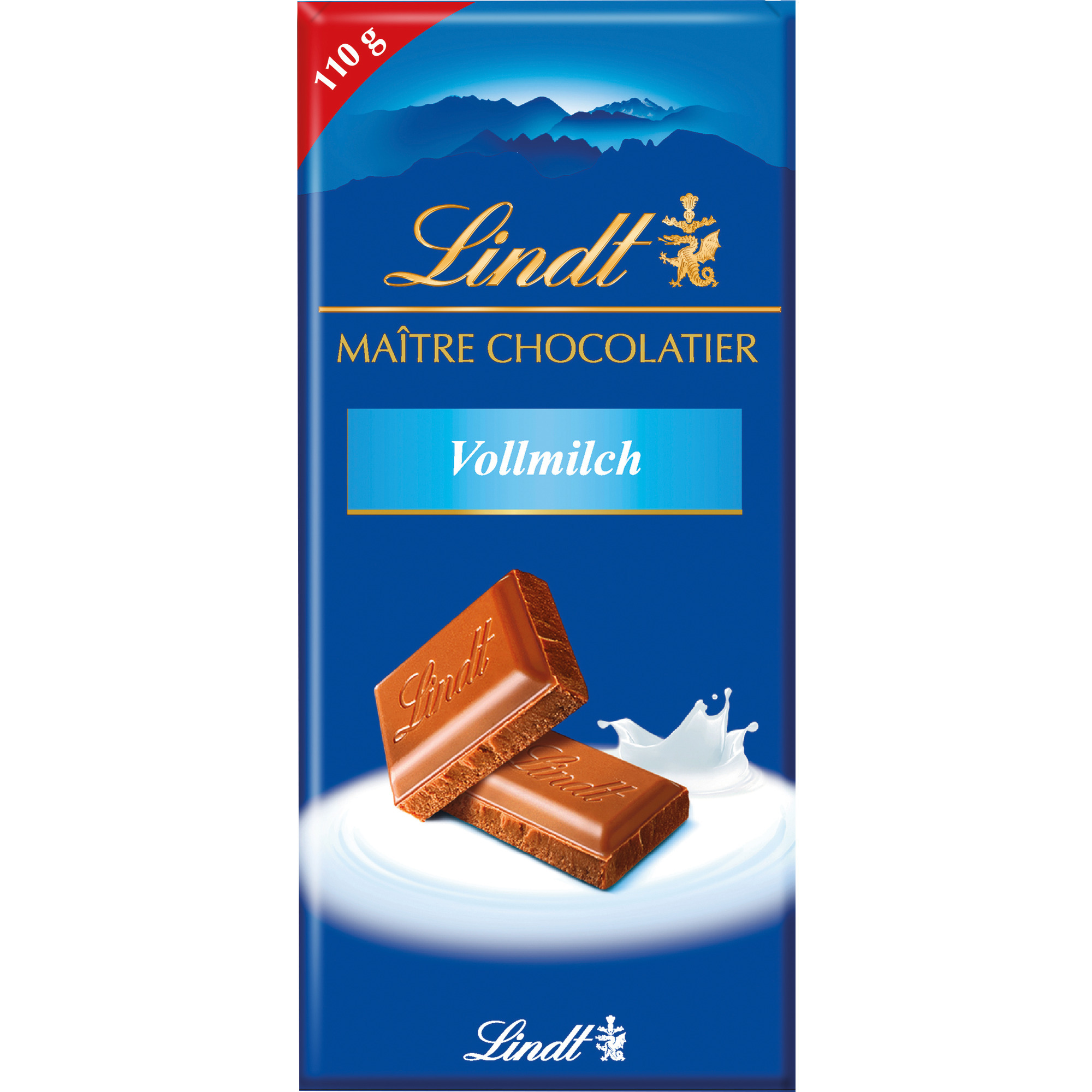 Lindt Maitre Chocolatier 110g, Milch