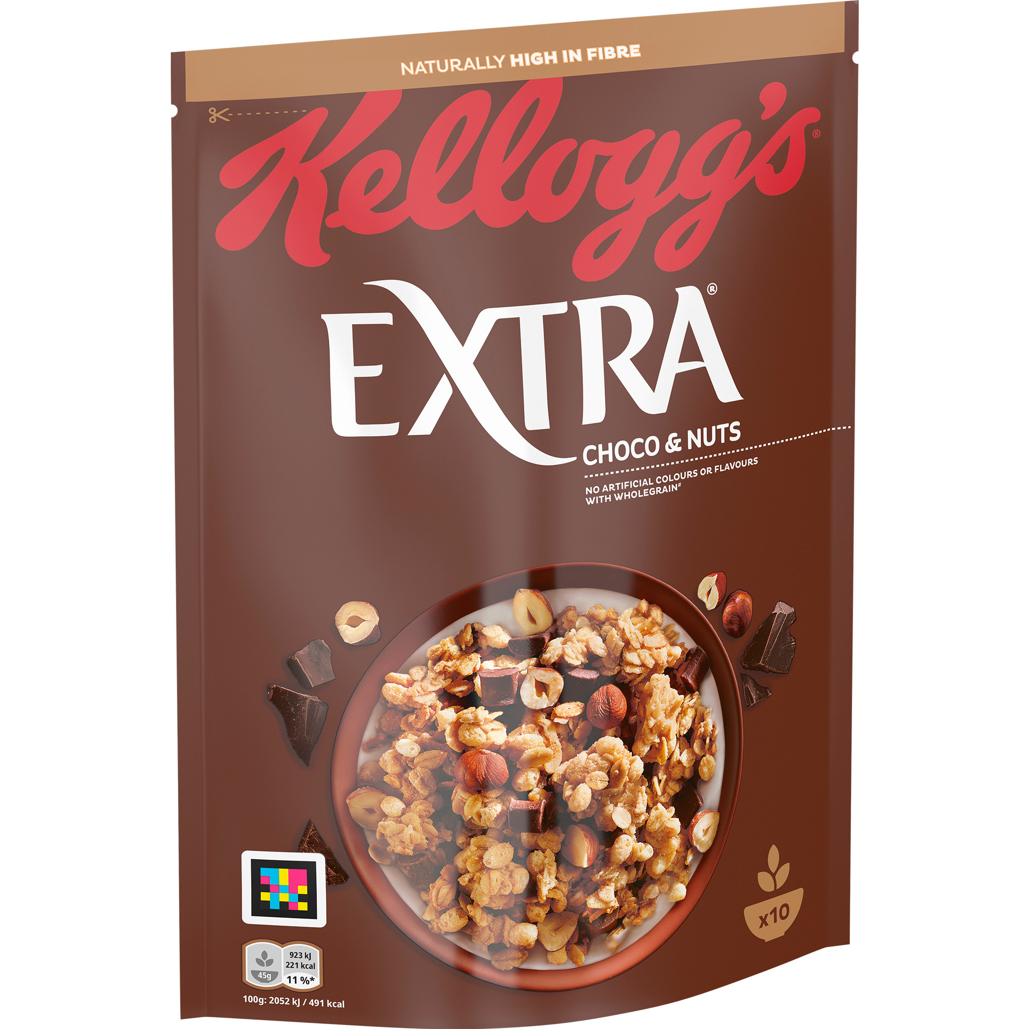 Kelloggs Extra 450g, Choco & Nuts