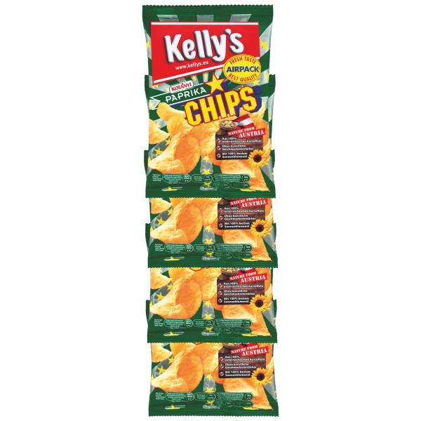 Kelly Chips 8x35g, Paprika
