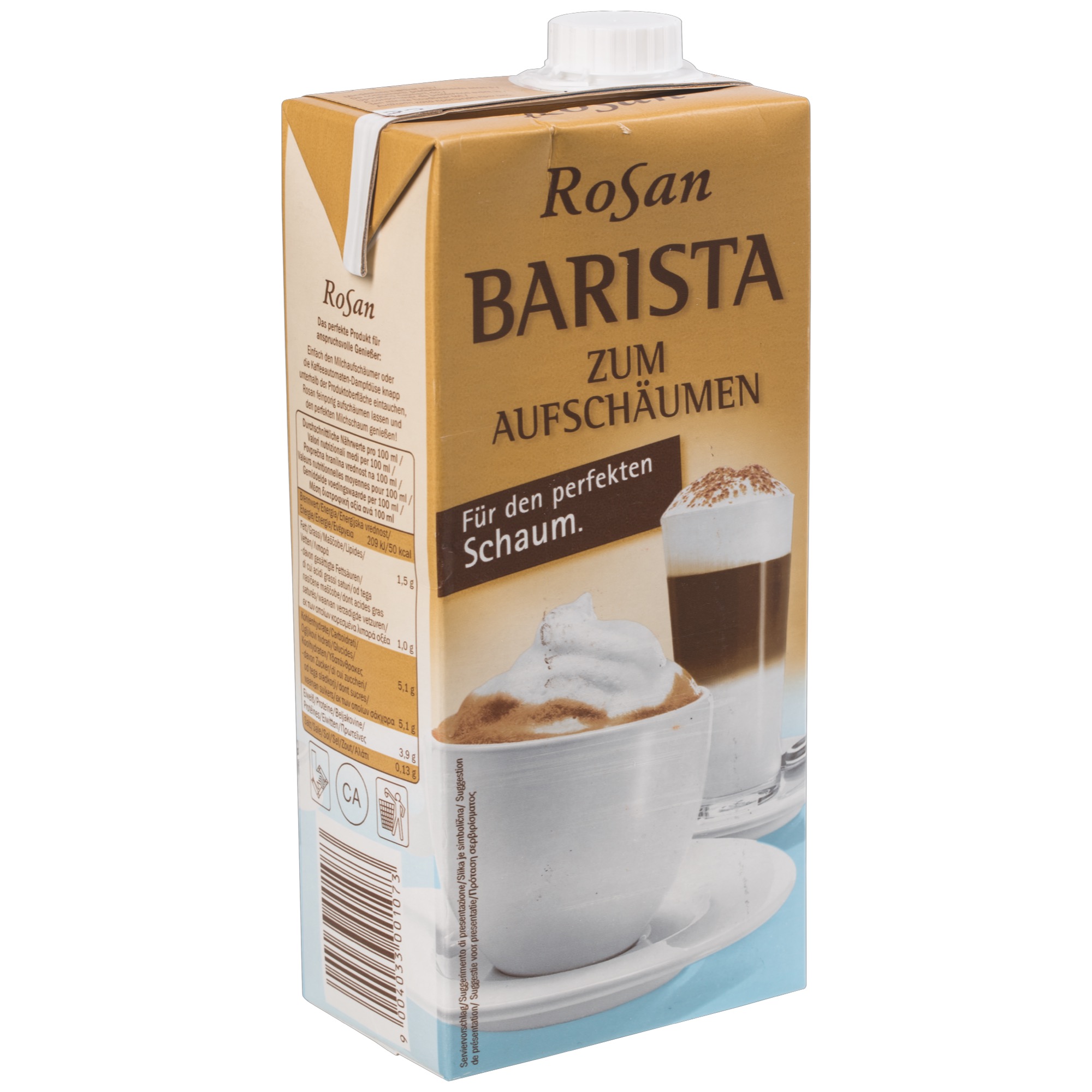 Rosan Barista mlieko do kávy 1,5% 1l