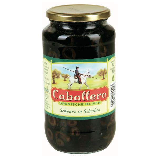 Caball. olivy čierne krájané 935g