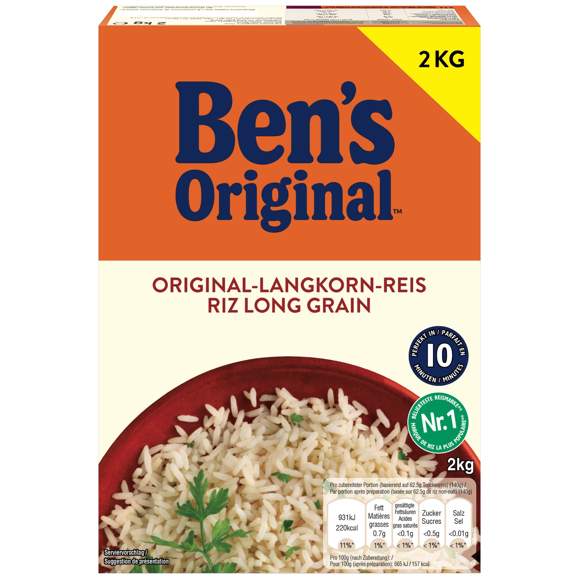 Ben's Orig. ryža dlhozrnná 10 minút 2kg