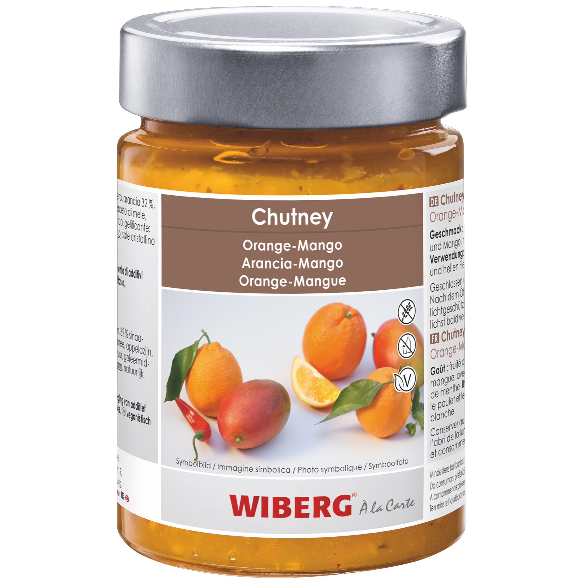 Wiberg Chutney pomaranč/mango 390g