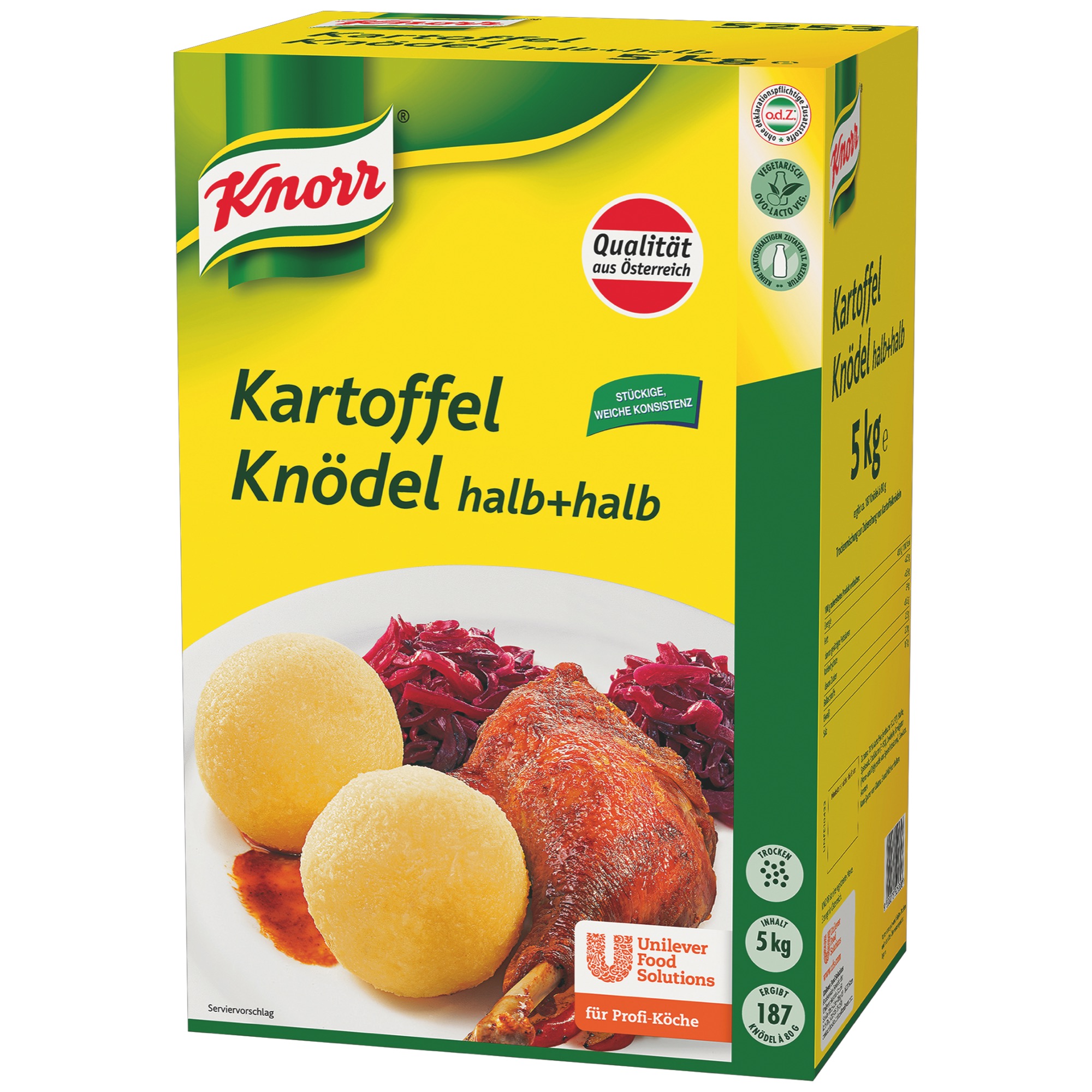 Knorr zemiakové knedle pol/pol 5kg