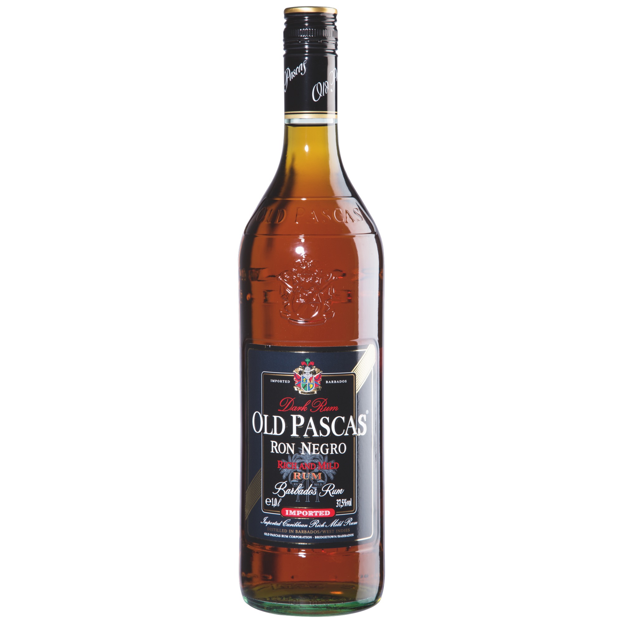 Old Pascas Rum 1l, tmavý